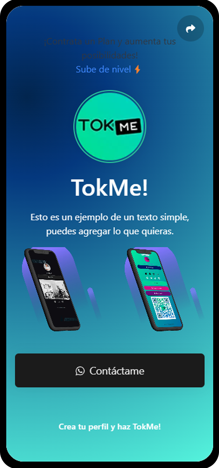 Captura de pantalla de ejemplos para Perfiles VIP